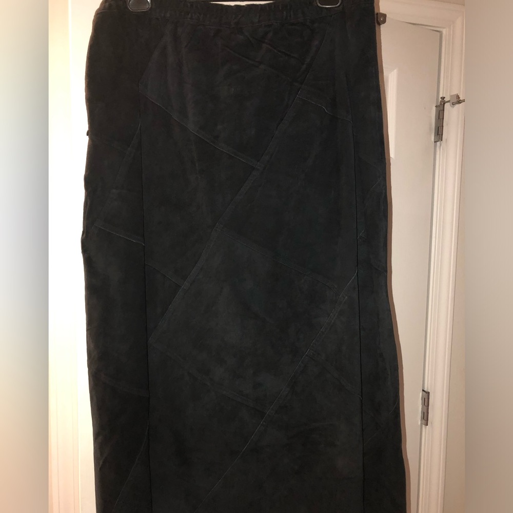 Leather skirt Black